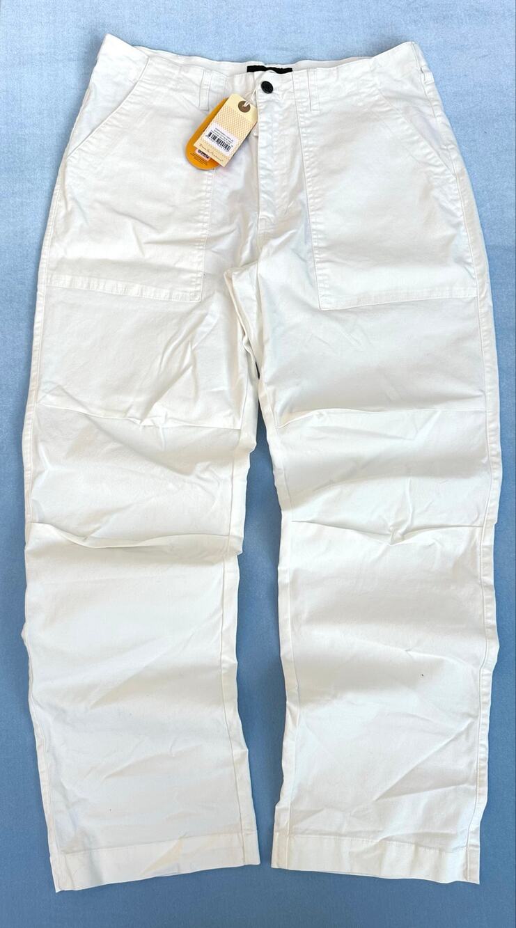 Deus Ex Machina Dennis Fatigue Pants Size 32 Vintage White Utility NWT